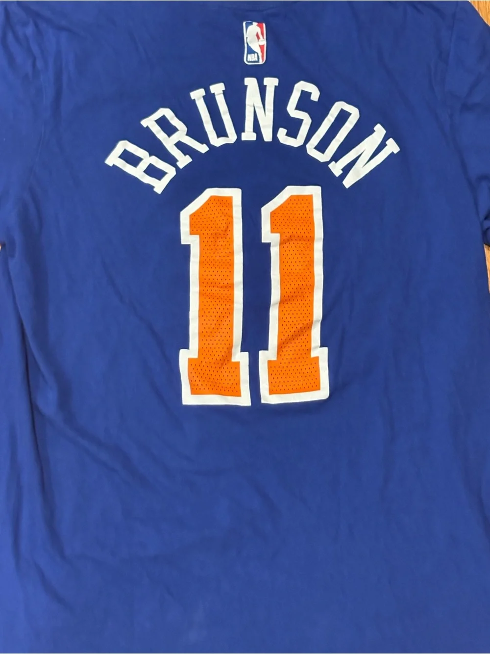 The Nike Tee New York Knicks #11 Jalen Brunson Size Adult Small